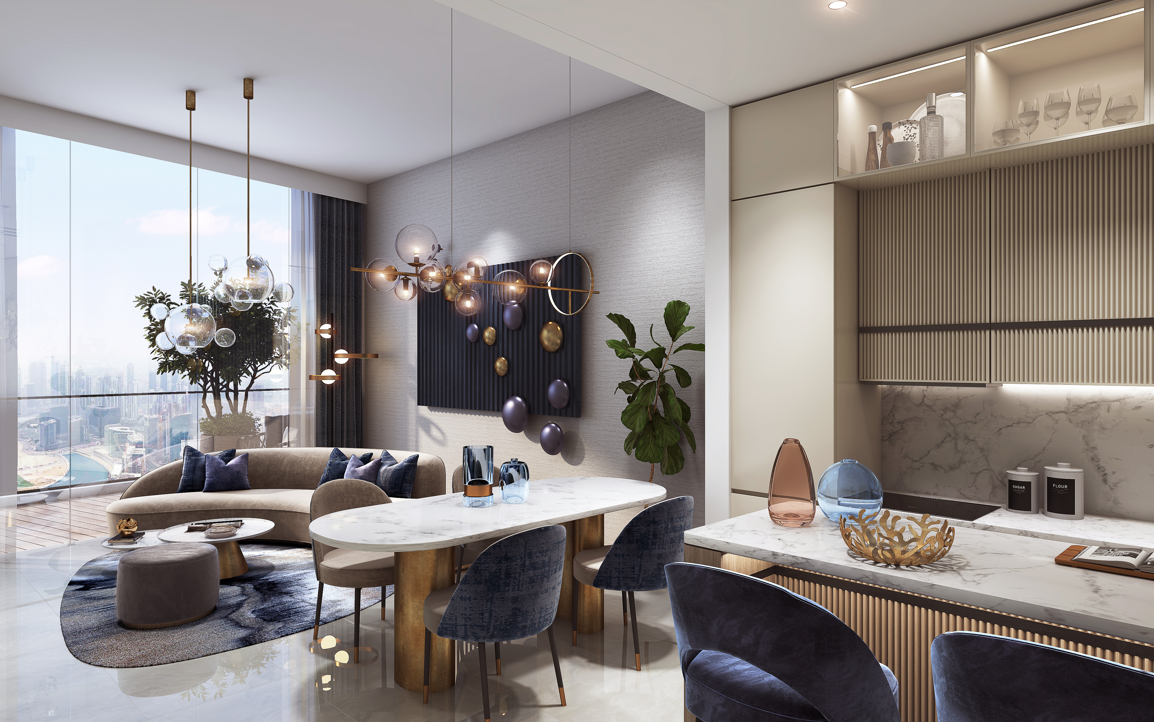 3 Bed Condo/Apartment - Canal Heights by de Grisogono | Floor 43