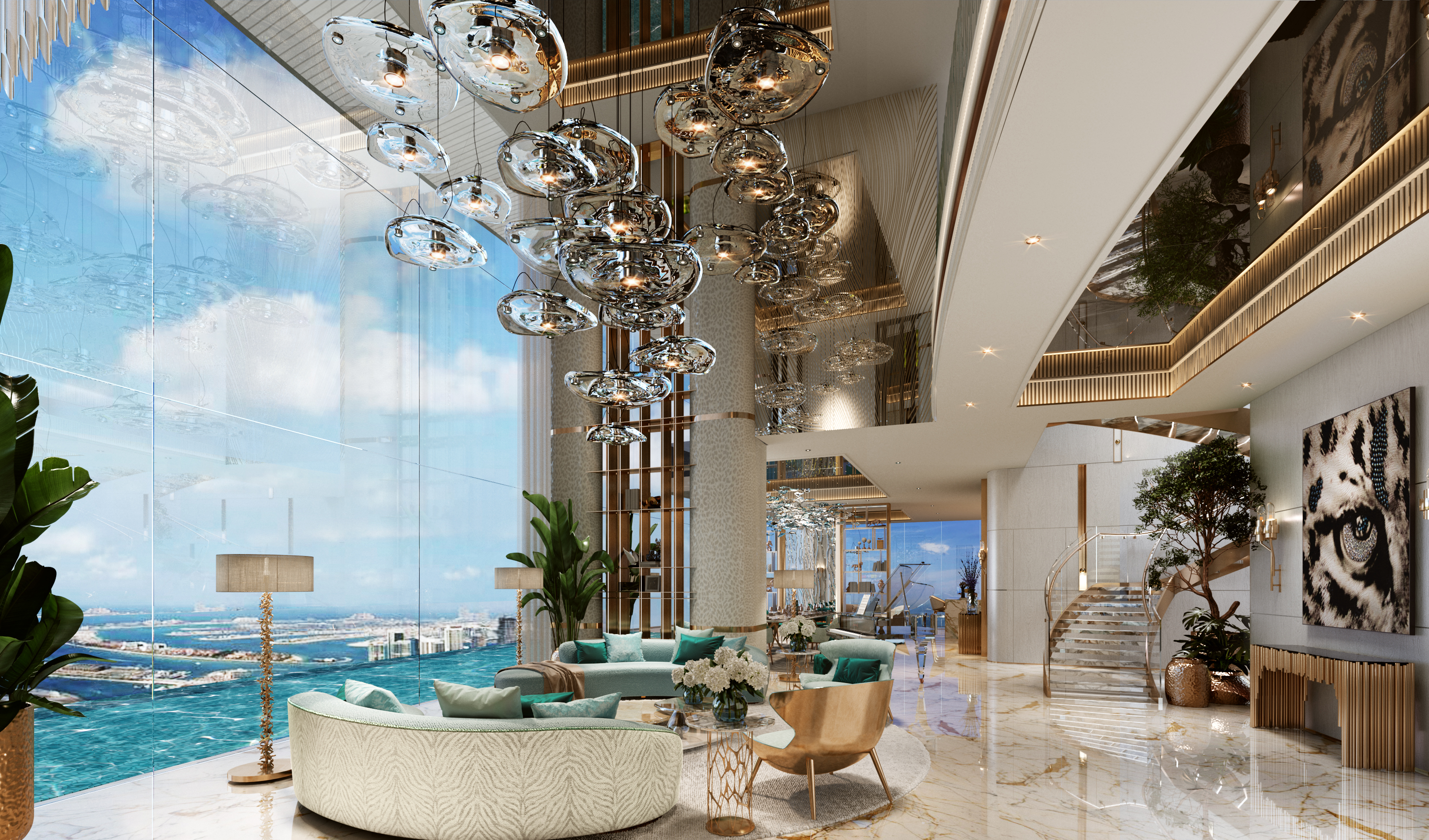 4 Bed Condo/Apartment - DAMAC Bay by Cavalli | Floor 48